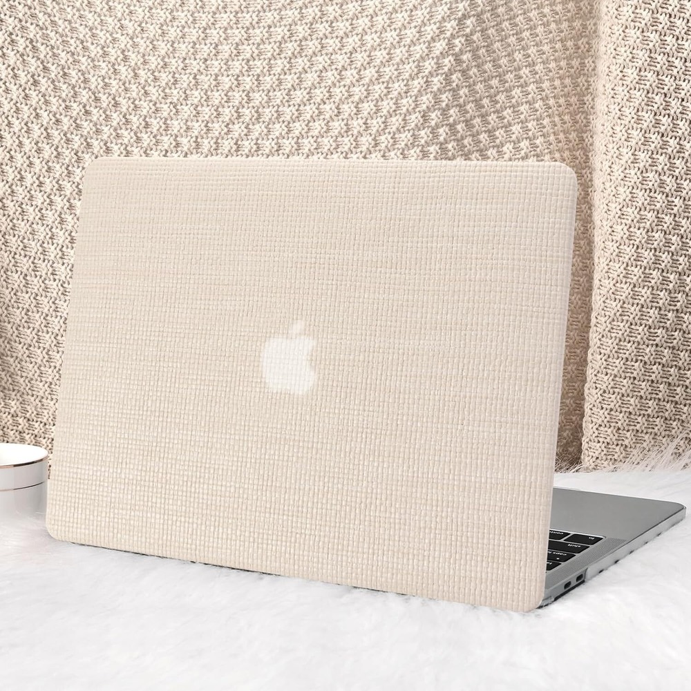MacBook Pro 13" Case M2‎ M1 Hard Shell Leather-Look Cover + Keyboard